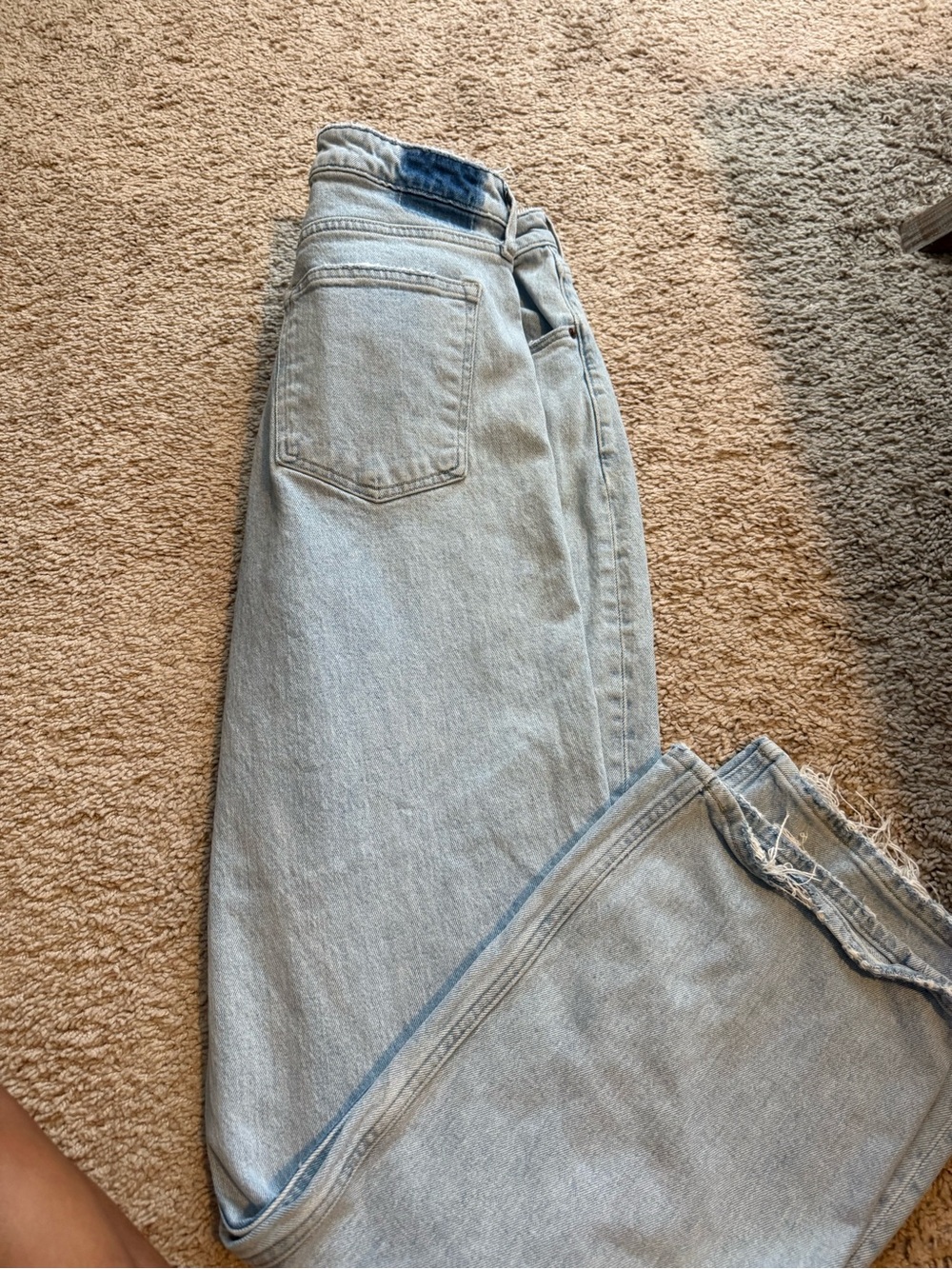 Abercrombie & Fitch Light Wash 90’s Straight Jeans curve love high waisted - Picture 4 of 4